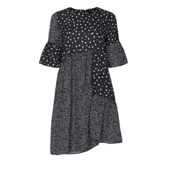 EUC CAARA Millazo Asymmetric Hem Mini Dress - Size Small - Picture 3 of 10